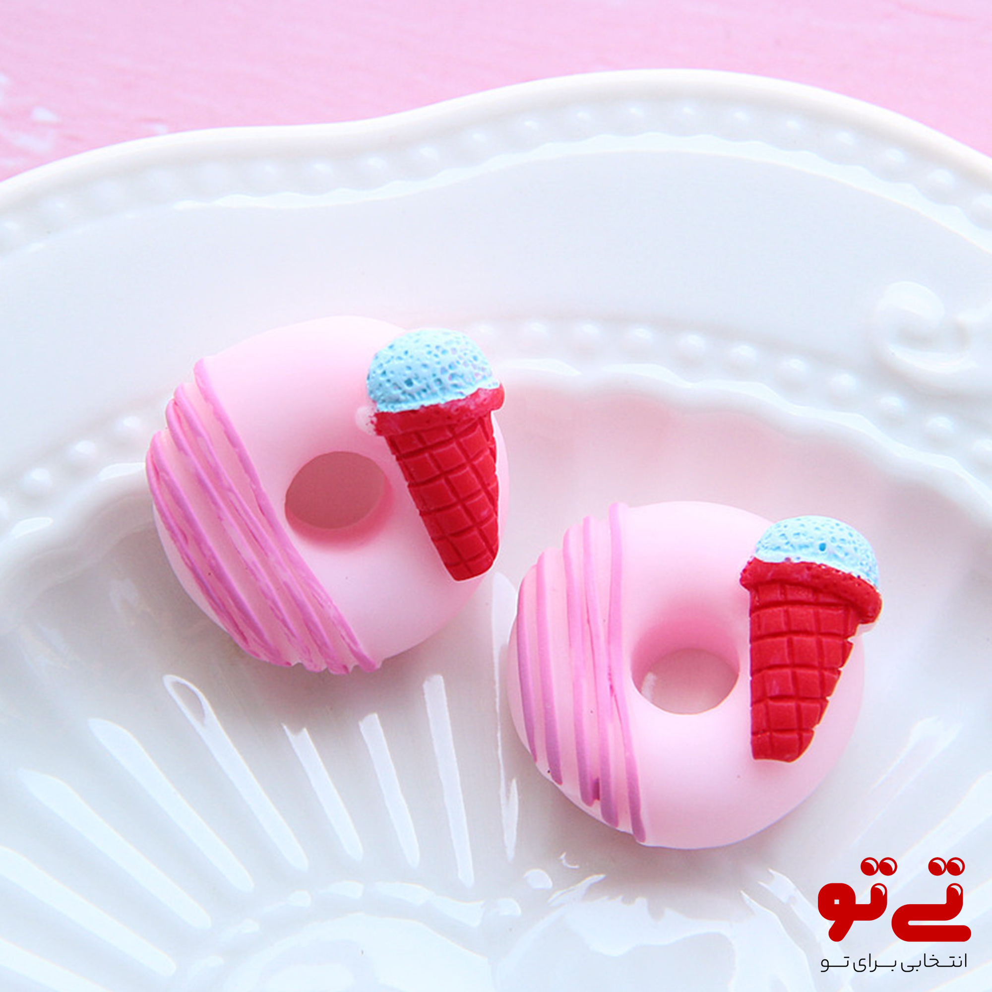 استیکر برجسته طرح دونات و بستنی مدل2468